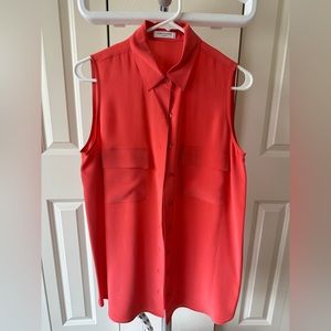 Equipment sleeveless silk shirts